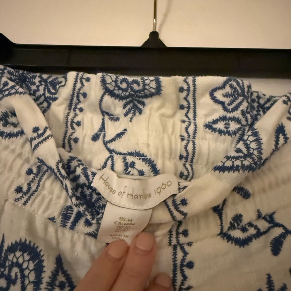 House of Harlow 1960 linen paisley pants - Picture 2 of 2